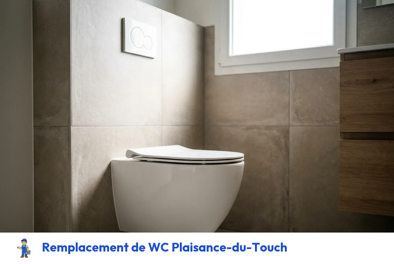 Remplacement de WC à Plaisance-du-Touch