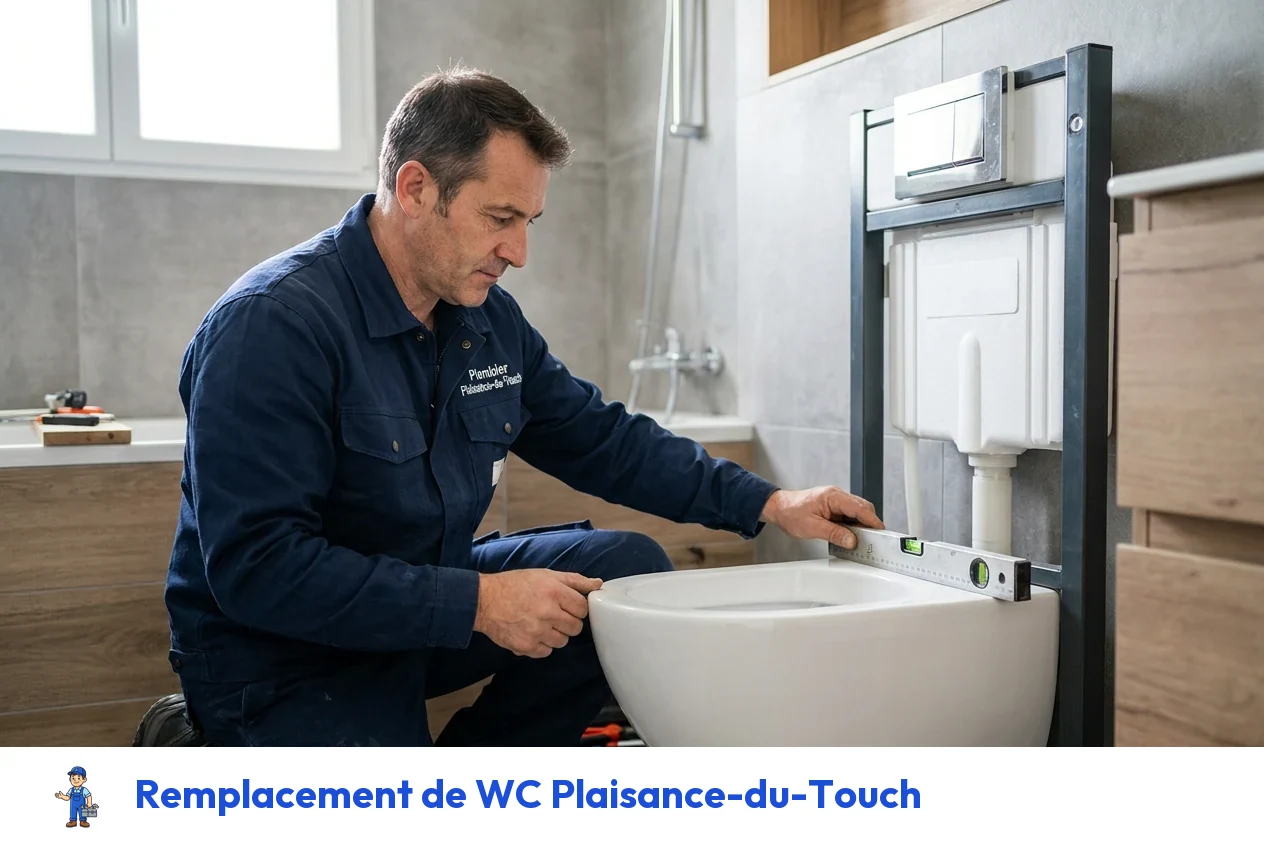 Remplacement de WC à Plaisance-du-Touch